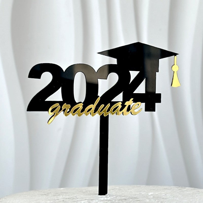 Wholesale Acrylic Graduation Happy Cake Card Decoration